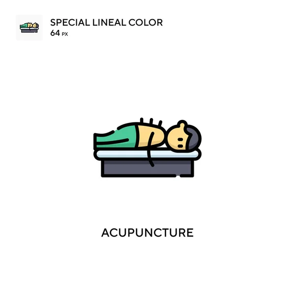 Acupuncture Special lineal color icon. Illustration symbol design template for web mobile UI element. Perfect color modern pictogram on editable stroke.