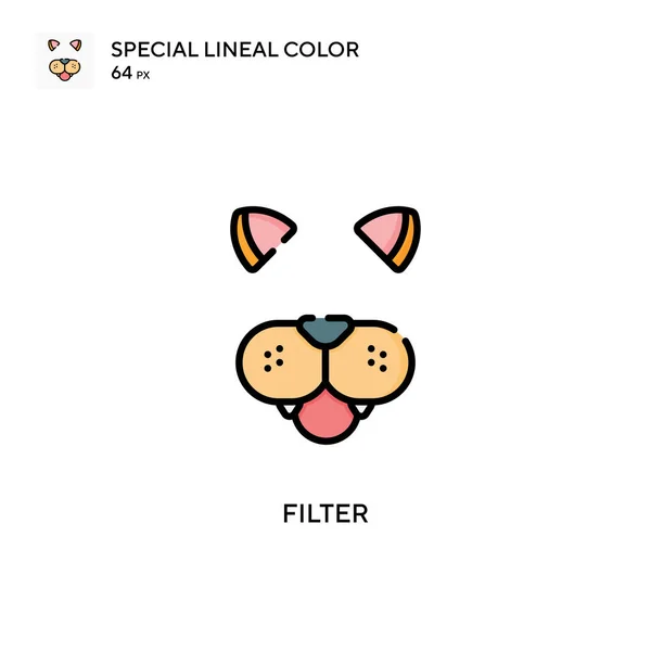 Filter Spezielles Lineares Farbsymbol Illustration Symbol Design Vorlage Für Web — Stockvektor