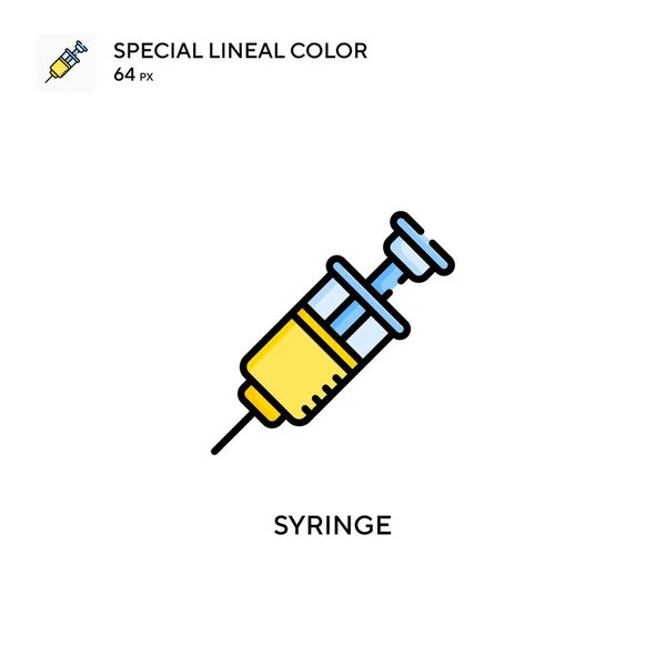 Spritze Spezielle Lineare Farbsymbole Illustration Symbol Design Vorlage Für Web — Stockvektor