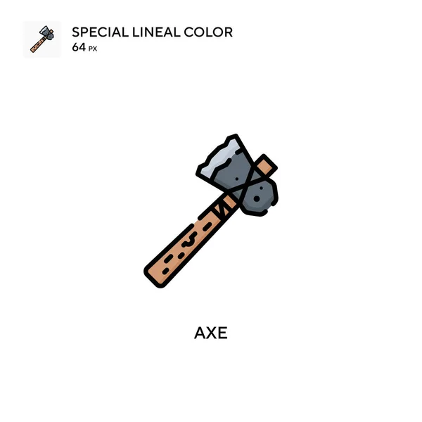 Axt Spezielles Lineares Farbsymbol Illustration Symbol Design Vorlage Für Web — Stockvektor