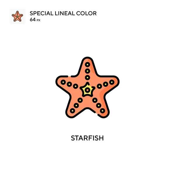 Zeester Speciale Lijnkleur Icoon Illustratie Symbool Ontwerp Sjabloon Voor Web — Stockvector