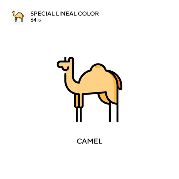 Піктограма Лінійного Кольору Camel Special Шаблон Дизайну Символів Ілюстрації Елемента — стоковий вектор