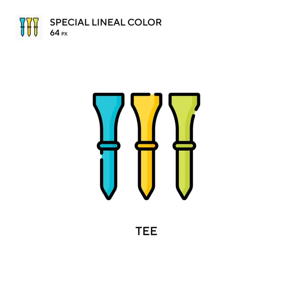 Tee Spezielles Lineares Farbsymbol Illustration Symbol Design Vorlage Für Web — Stockvektor