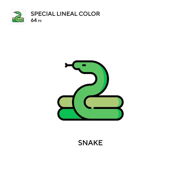 Snake Special Lineal Color Icon Illustration Symbol Design Template Web — Stock Vector