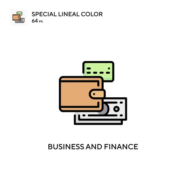 Affari Finanza Speciale Icona Colori Lineari Illustrazione Modello Design Simbolo — Vettoriale Stock
