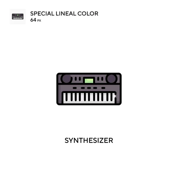 Syntezator Specjalna Ikona Koloru Liniowego Wzór Symbolu Ilustracji Dla Mobilnego — Wektor stockowy