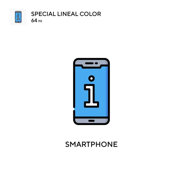 Smartphone Special Lineal Color Icon Illustration Symbol Design Template Web — Stock Vector