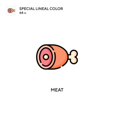 Et Özel Lineal renk simgesi. Web mobil UI ögesi için resimleme sembolü tasarım şablonu. Düzenlenebilir vuruş üzerine mükemmel renk modern pictogram.