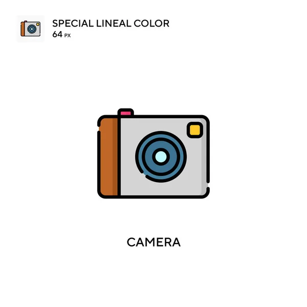 Kamera Spezielles Lineares Farbsymbol Illustration Symbol Design Vorlage Für Web — Stockvektor