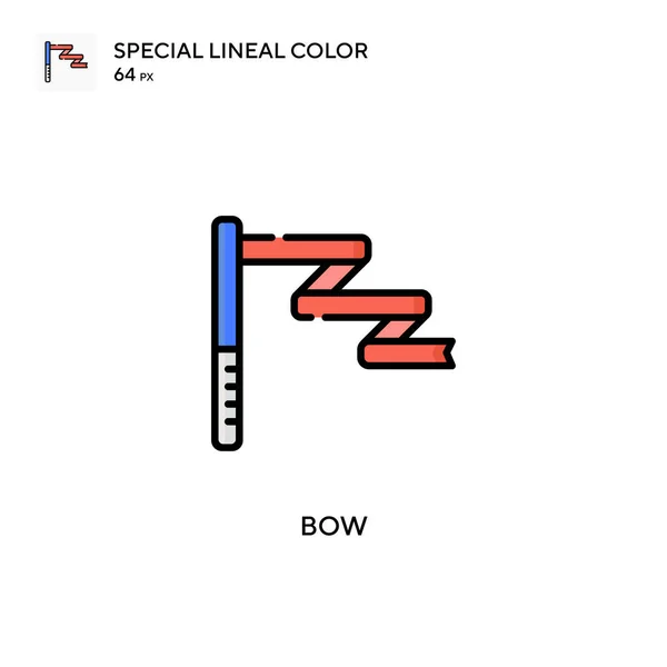 Bow Special Піктограма Лінійного Кольору Шаблон Дизайну Символів Ілюстрації Елемента — стоковий вектор