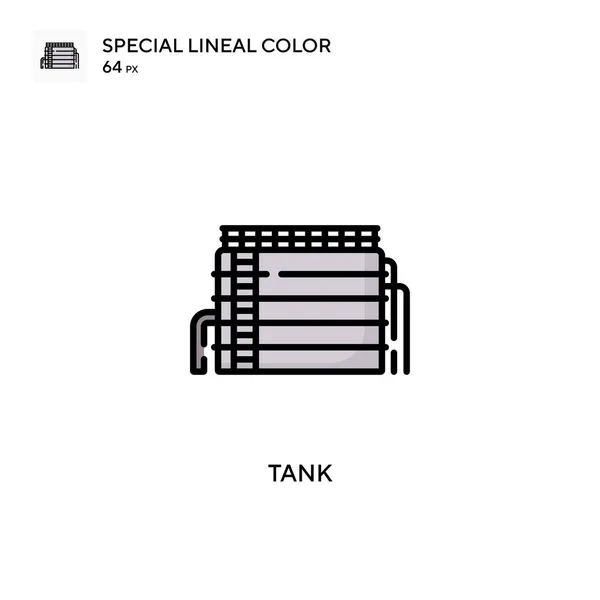 Tank Özel Renk Simgesi Web Mobil Ögesi Için Resimleme Sembolü — Stok Vektör