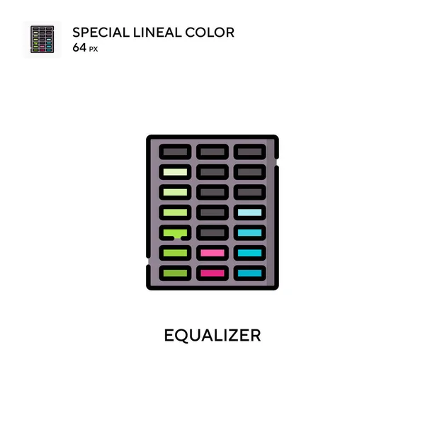Equalizer Special Lineal Color Icon 디자인 모바일 요소를 템플릿 스트로크에 — 스톡 벡터