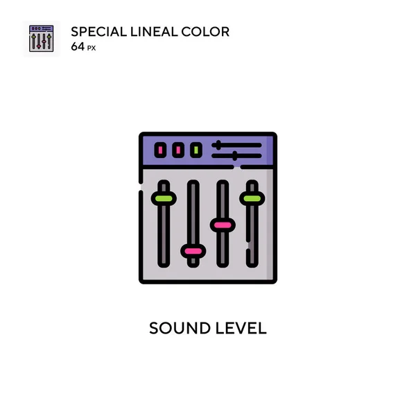 사운드 스페셜 라이너 아이콘 디자인 모바일 요소를 템플릿 스트로크에 — 스톡 벡터