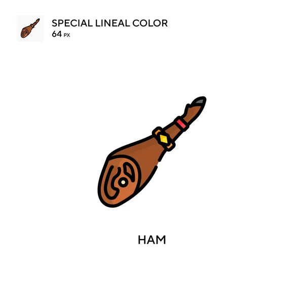 Ham Spezielle Lineare Farbsymbole Illustration Symbol Design Vorlage Für Web — Stockvektor