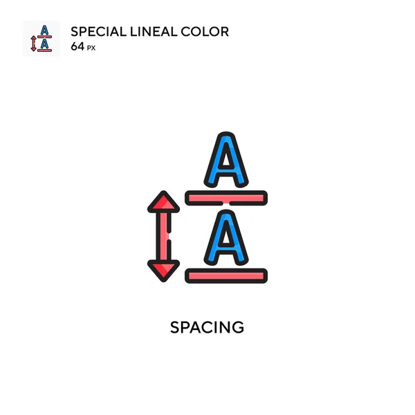 Διάστημα Ειδικής Γραμμής Εικονίδιο Χρώματος Εικονογράφηση Πρότυπο Σχεδιασμού Συμβόλων Για — Διανυσματικό Αρχείο