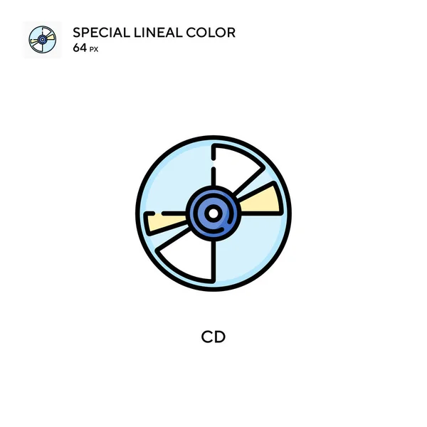 Specjalna Ikona Koloru Linii Wzór Symbolu Ilustracji Dla Mobilnego Elementu — Wektor stockowy