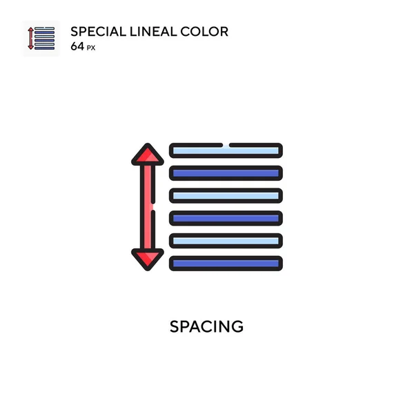 Distanziamento Speciale Icona Colori Lineari Illustrazione Modello Design Simbolo Elemento — Vettoriale Stock