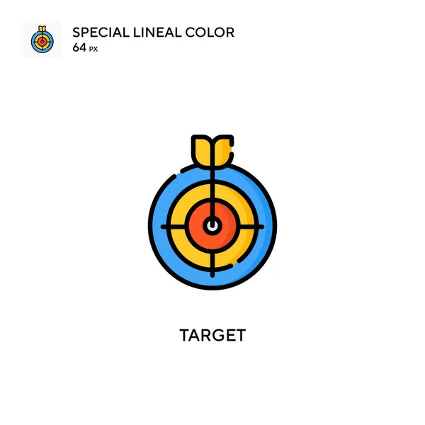 Mål Special Linjal Färg Ikon Illustration Symbol Design Mall För — Stock vektor