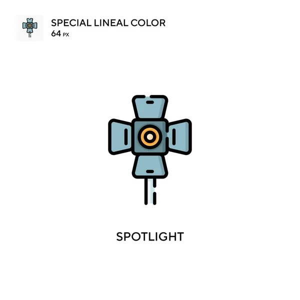 Spotlight Spezielle Lineare Farbsymbole Illustration Symbol Design Vorlage Für Web — Stockvektor