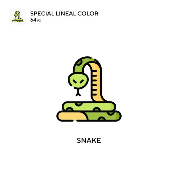 Snake Special Color Icon Шаблон Оформления Символов Иллюстрации Веб Мобильного — стоковый вектор