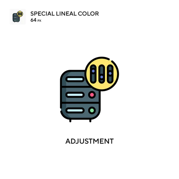 Regolazione Speciale Icona Colori Lineare Illustrazione Modello Design Simbolo Elemento — Vettoriale Stock