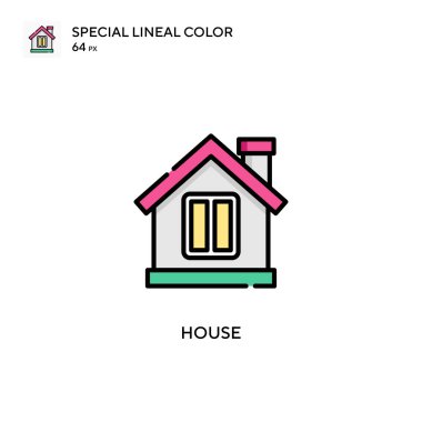 House Special Lineal renk ikonu. Web mobil UI ögesi için resimleme sembolü tasarım şablonu.