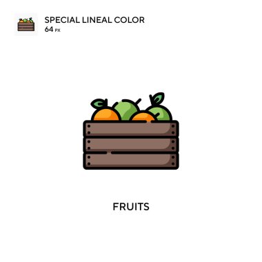 Fruits Special Lineal renk simgesi. Web mobil UI ögesi için resimleme sembolü tasarım şablonu.