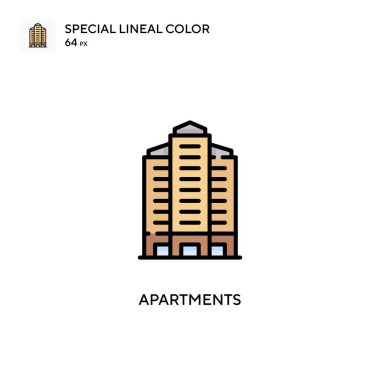 Dairelerin özel renk simgesi. Web mobil UI ögesi için resimleme sembolü tasarım şablonu.