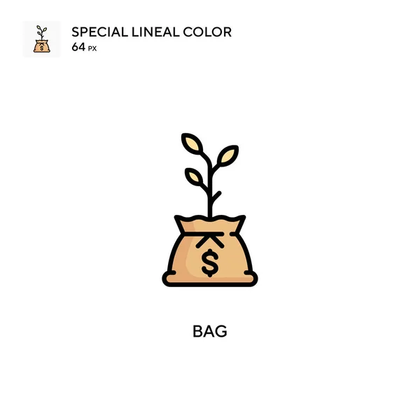 Ikon Warna Lineal Spesial Tas Templat Desain Simbol Ilustrasi Bagi - Stok Vektor