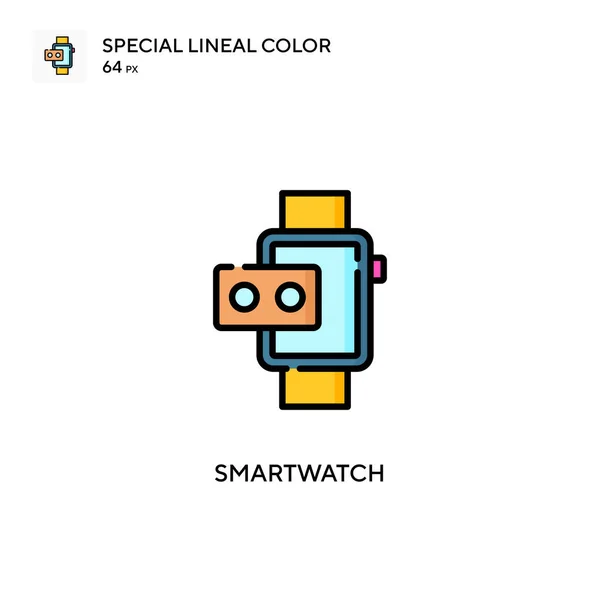 Smartwatch Icono Especial Color Lineal Plantilla Diseño Símbolo Ilustración Para — Archivo Imágenes Vectoriales