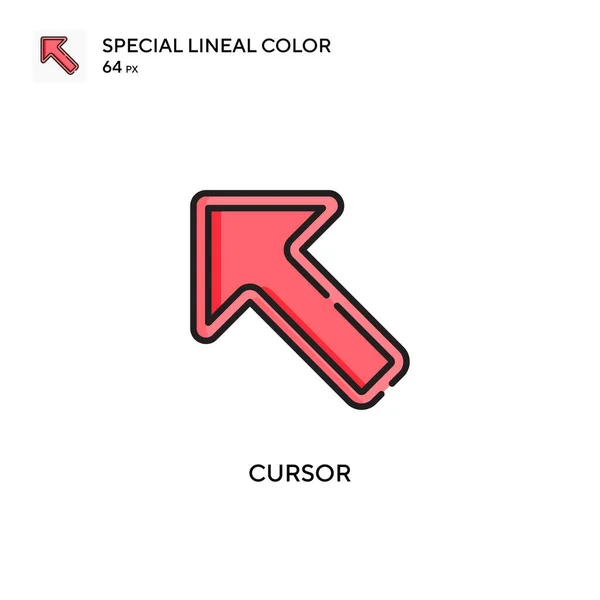 Cursor Speciale Lijnkleur Icoon Illustratie Symbool Ontwerp Sjabloon Voor Web — Stockvector