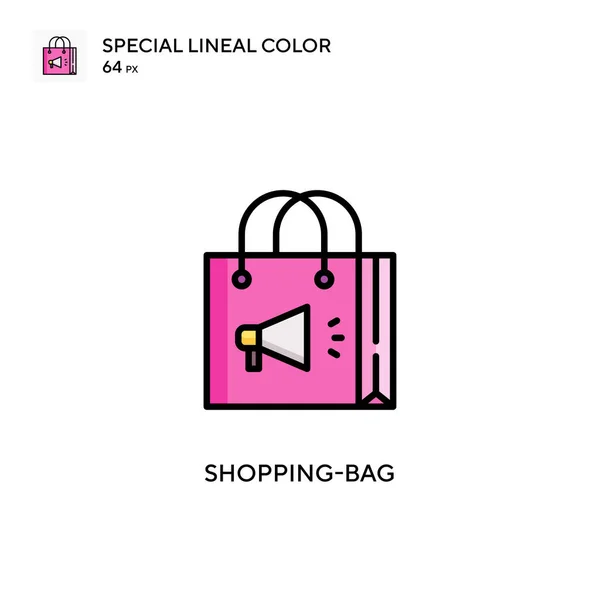 Shopping Bag Speciale Lineal Color Icoon Illustratie Symbool Ontwerp Sjabloon — Stockvector