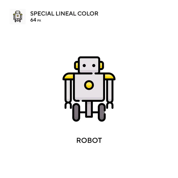 Robot Special Lineal Color Icon Illustration Symbol Design Template Web — Stock Vector