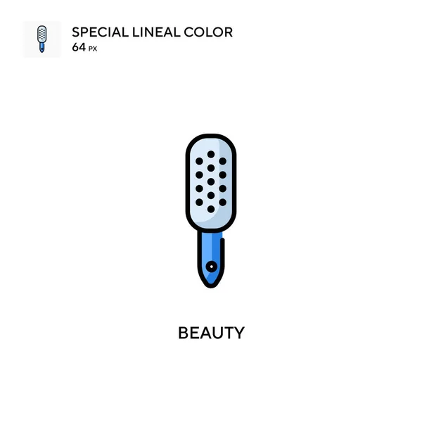 Beauty Speciale Icona Colori Lineari Modello Disegno Simbolo Illustrazione Elemento — Vettoriale Stock