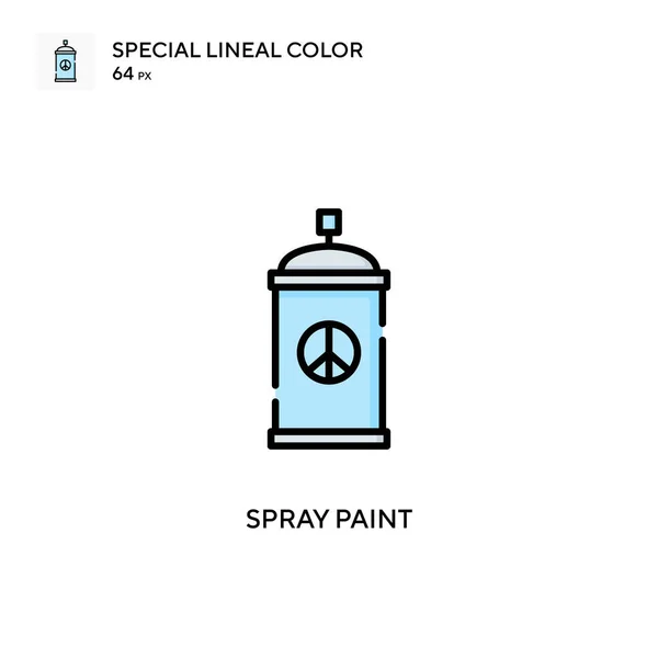Sprühfarbe Spezielle Lineare Farbe Symbol Illustration Symbol Design Vorlage Für — Stockvektor