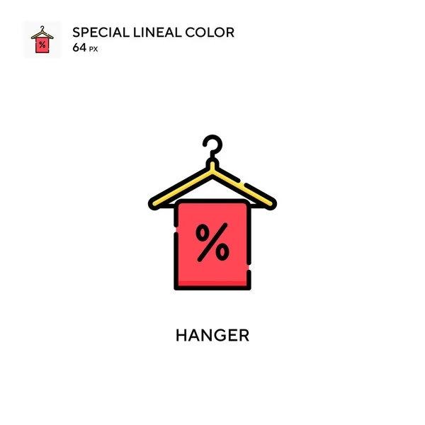 Kleiderbügel Spezielles Lineares Farbsymbol Illustration Symbol Design Vorlage Für Web — Stockvektor