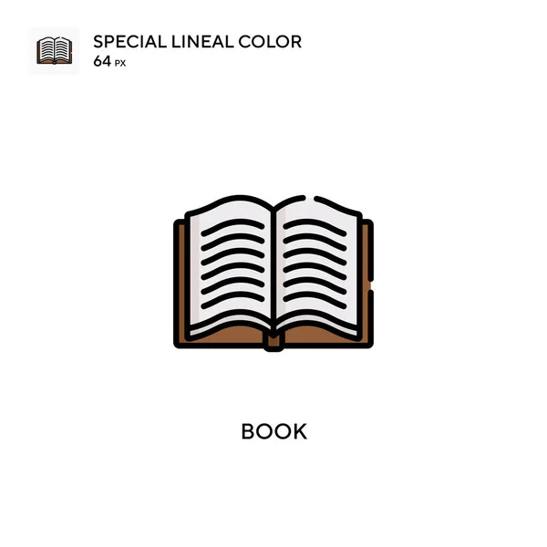 Libro Especial Icono Color Lineal Plantilla Diseño Símbolo Ilustración Para — Vector de stock