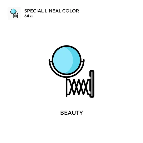 Belleza Icono Color Lineal Especial Plantilla Diseño Símbolo Ilustración Para — Vector de stock