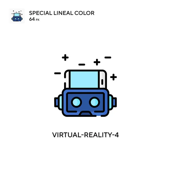 Εικονική Πραγματικότητα Ειδική Lineal Εικονίδιο Χρώματος Πρότυπο Σχεδίασης Συμβόλων Εικονογράφησης — Διανυσματικό Αρχείο