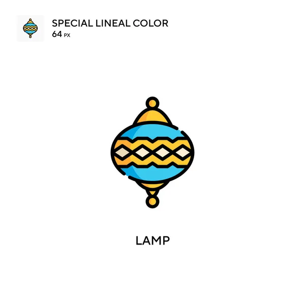 Lamp Special Lineal Color Icon Illustration Symbol Design Template Web — Stock Vector
