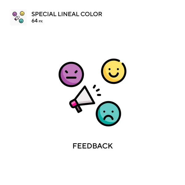 Feedback 스페셜 아이콘 디자인 모바일 — 스톡 벡터