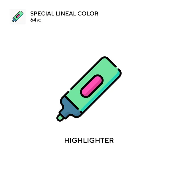 Hervorhebung Spezielles Lineares Farbsymbol Illustration Symbol Design Vorlage Für Web — Stockvektor