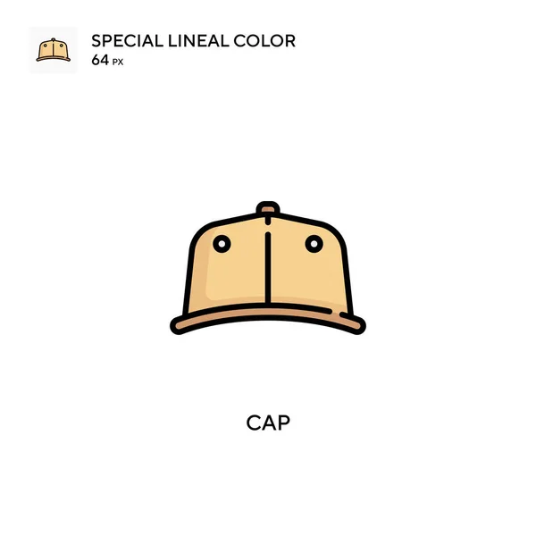 Cap Spezielles Lineares Farbsymbol Illustration Symbol Design Vorlage Für Web — Stockvektor