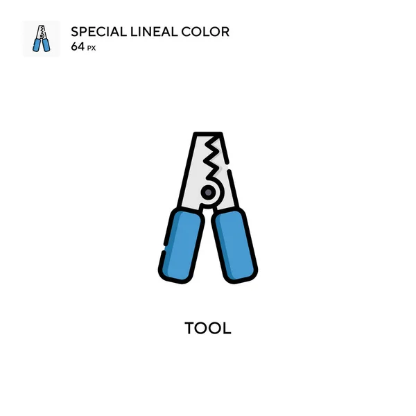 Outil Icône Spéciale Couleur Linéaire Modèle Conception Symbole Illustration Pour — Image vectorielle