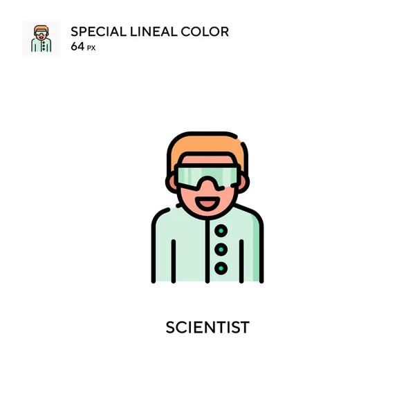 Científico Icono Especial Color Lineal Plantilla Diseño Símbolo Ilustración Para — Vector de stock