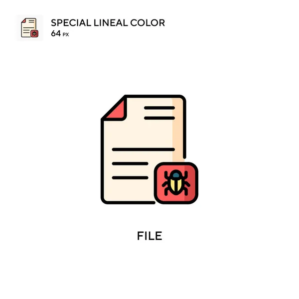 Fichier Icône Spéciale Couleur Linéaire Modèle Conception Symbole Illustration Pour — Image vectorielle