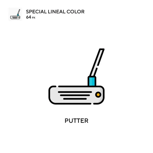 Putter Speciális Lineáris Szín Ikon Illusztráció Szimbólum Design Sablon Web — Stock Vector