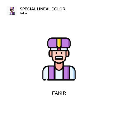 Fakir Özel Renk Simgesi. Web mobil UI ögesi için resimleme sembolü tasarım şablonu.