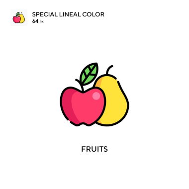 Fruits Special Lineal renk simgesi. Web mobil UI ögesi için resimleme sembolü tasarım şablonu.