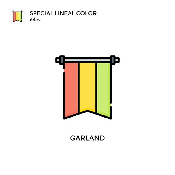 Girland Spezielles Lineares Farbsymbol Illustration Symbol Design Vorlage Für Web — Stockvektor